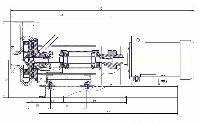 Песковый центробежный насос ПБ 40/16 фото 2