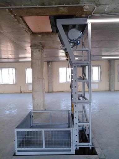 Мачтовый подъёмник канатный с электротельфером фото 3