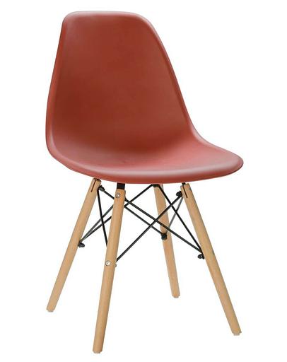 Стул в стиле Eames dsw кирпичный 1 шт ОПТ фото 1