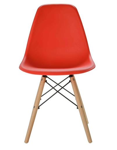 Стул в стиле Eames dsw красный 1 шт ОПТ фото 2