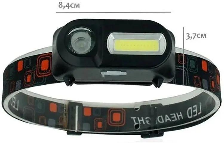 Фонарь налобный светодиодный «Double Light Soursce Headlight KX–1804» ОПТ фото 1