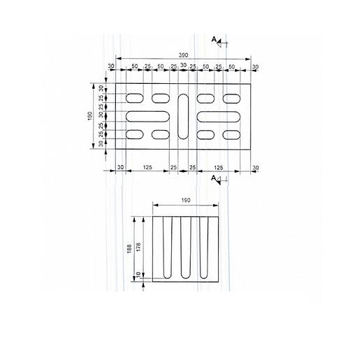 Блок керамзитобетонный стеновой 8-ми щелевой М-35 390×190×188 мм фото 4
