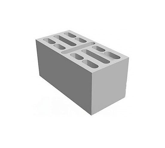 Блок керамзитобетонный стеновой 8-ми щелевой М-50 390×190×188 мм фото 1