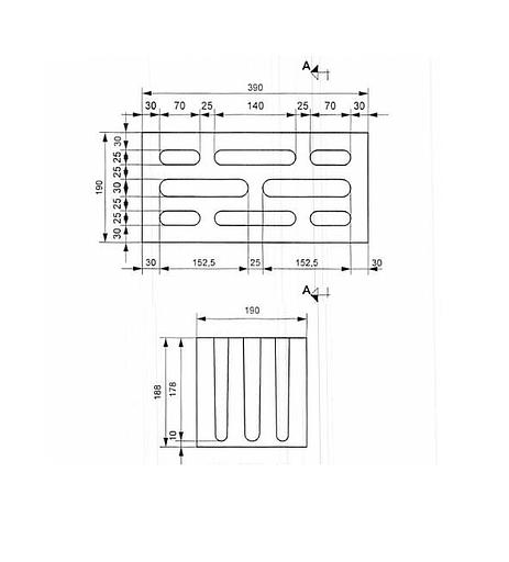 Блок керамзитобетонный стеновой 8-ми щелевой М-50 390×190×188 мм фото 3