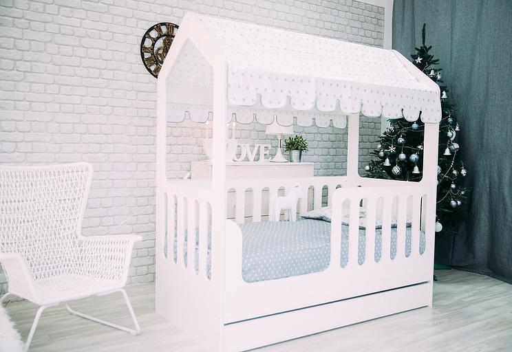 Кровать-домик с ящиком ЛДСП ОПТ фото 1