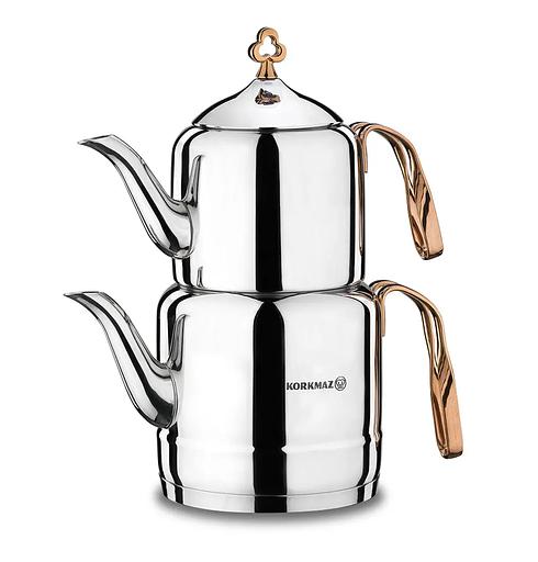 Набор восточных чайников «Cintemani» 1,1 и 2 литра (Оранжевый) ОПТ фото 1