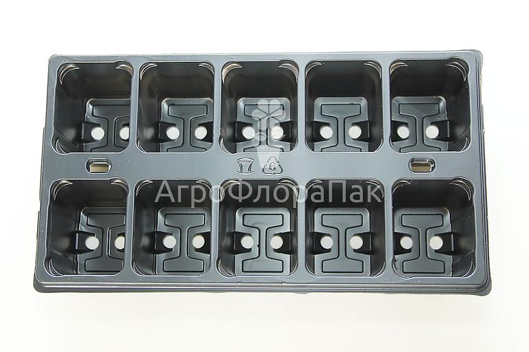 Кассета рассадная, 10 ячеек (толщина ленты 0,55 мм) ОПТ фото 1