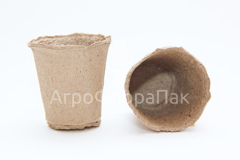 Горшок торфяной 60*60 мм для рассады и цветов ОПТ фото 1