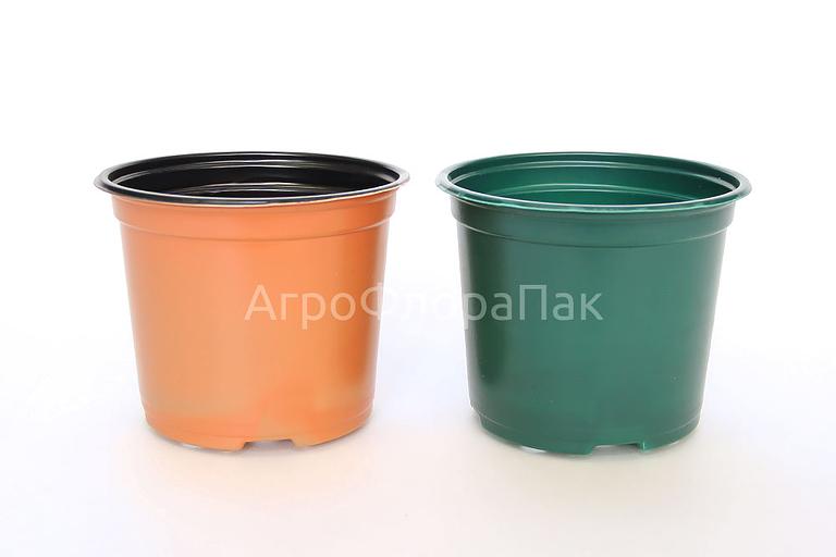 Горшок технический для рассады и цветов круглый, цветной, 750 мл (толщина ленты 0,8 мм) ОПТ фото 1