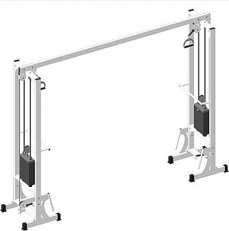 Тренажер «Двойная блочная рама» А318/1 фото 1