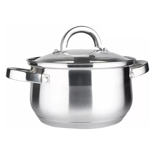 Кастрюля Bella Cucina 2,1 л со стеклянной крышкой 16 см, арт.BC-2145 ОПТ фото 1