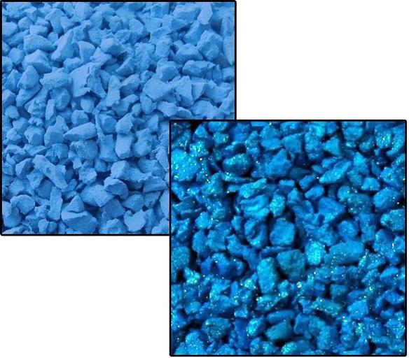 Резиновая крошка EPDM 0,6-1 мм синяя ОПТ фото 4