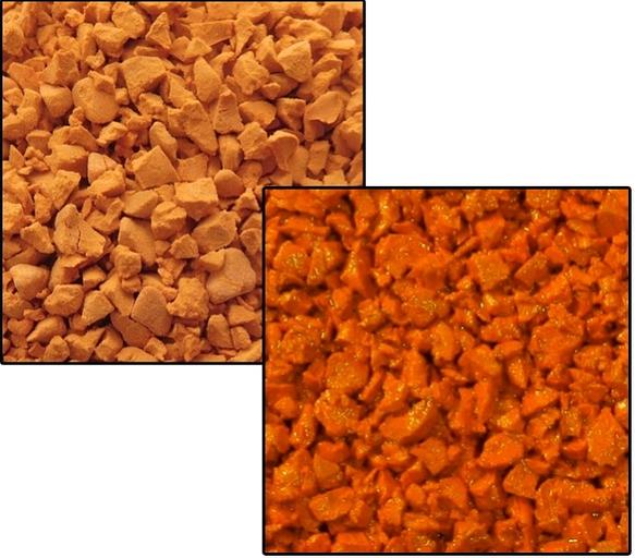 Резиновая крошка EPDM 0,6-1 мм оранжевая ОПТ фото 4