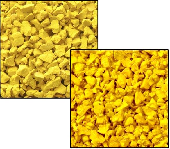 Резиновая крошка EPDM 0,6-1,5 мм жёлтая ОПТ фото 4