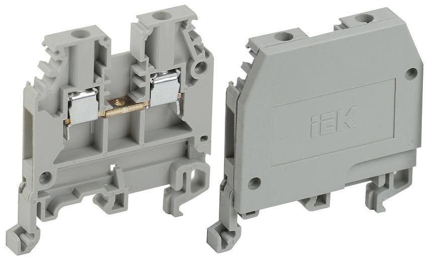 Клемма ЗНИ-2.5 мм.кв. серая без маркировки фото 1