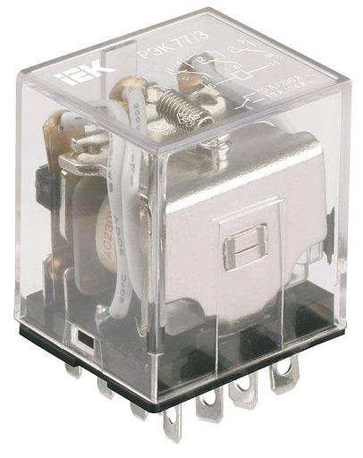 Реле промежуточное 3А 24В 4ПК РЭК78/4 без розетки фото 1