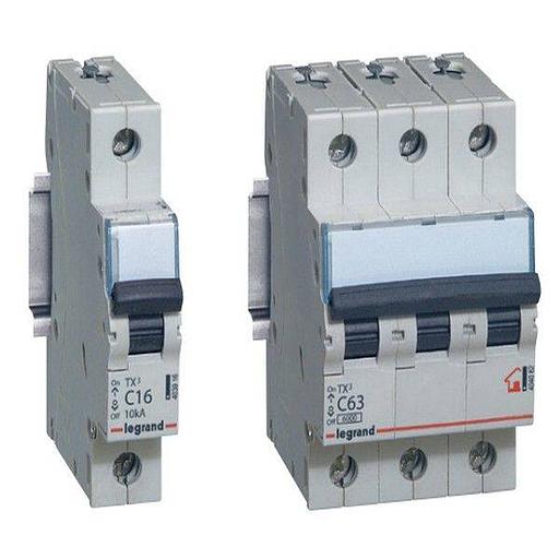 Выключатель автоматический трехполюсный 16А C TX3 6кА (404056) фото 1