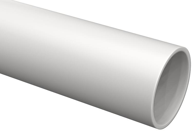 Труба гладкая жесткая 50мм серая (3м) фото 1