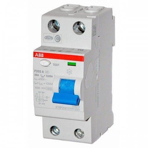 Выключатель дифференциального тока (УЗО) 2п 25А 30мА F202 А (F202 A-25/0,03) фото 1