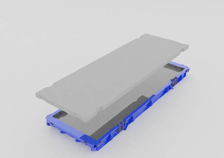 Metal molds for the production of road slabs фото 1