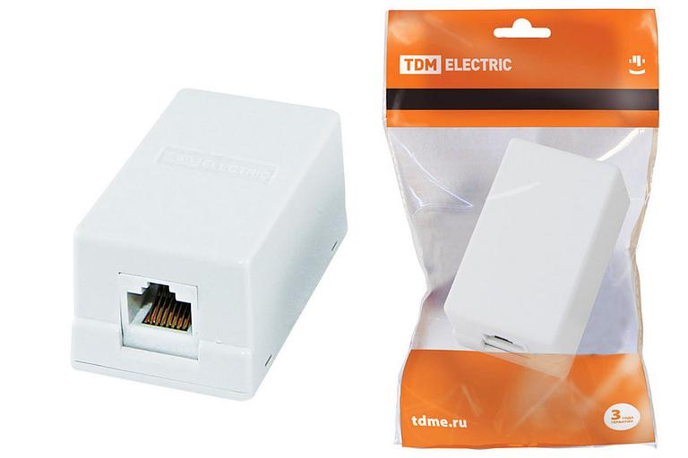 Компьютерная розетка 1xRJ-45 TDM фото 1