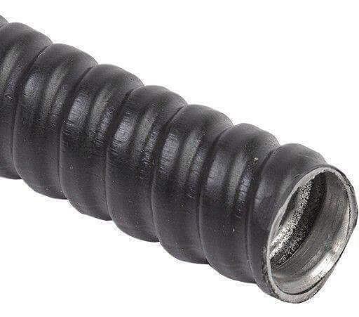 Металлорукав Р3-ЦПнг-15 (50 м) с протяжкой черный (CMP10-15-050) фото 1