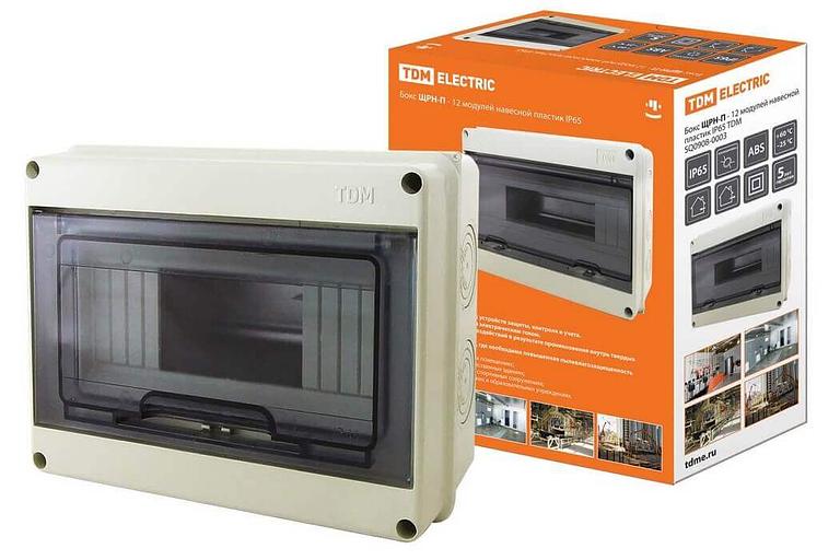 Бокс ЩРН-П-12 модулей навесной пластик IP65 фото 1