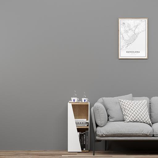 Стеллаж угловой «Астион» 2100×316×316 белый / дуб бунратти опт фото 7