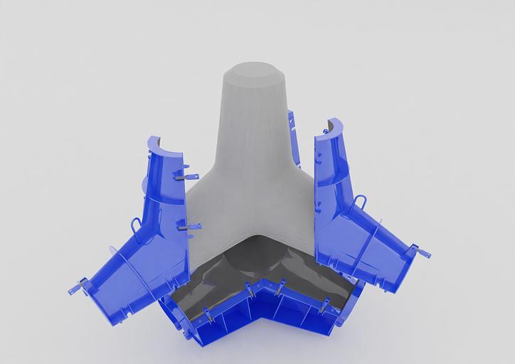 Metal molds for the production of bank protection elements фото 3