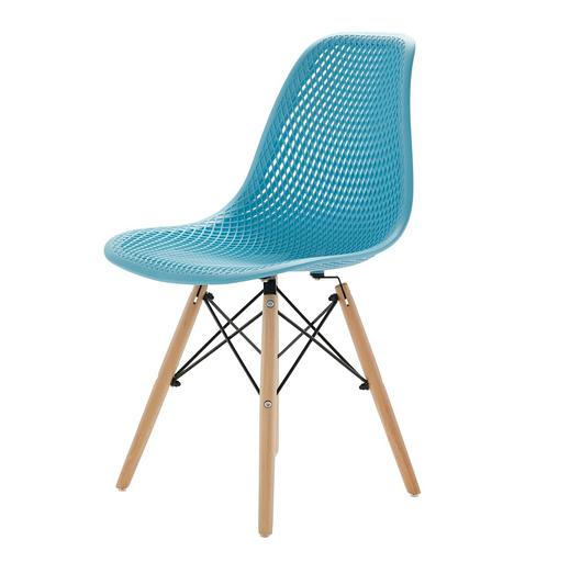 Стул Leon ажурный голубой 1 шт фото 1