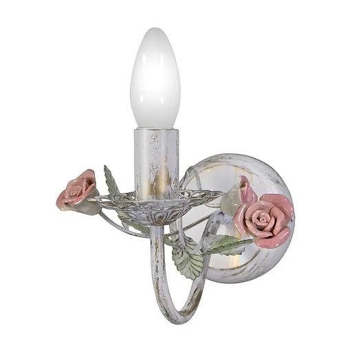 Бра свеча с декором S1034-1 ОПТ фото 1