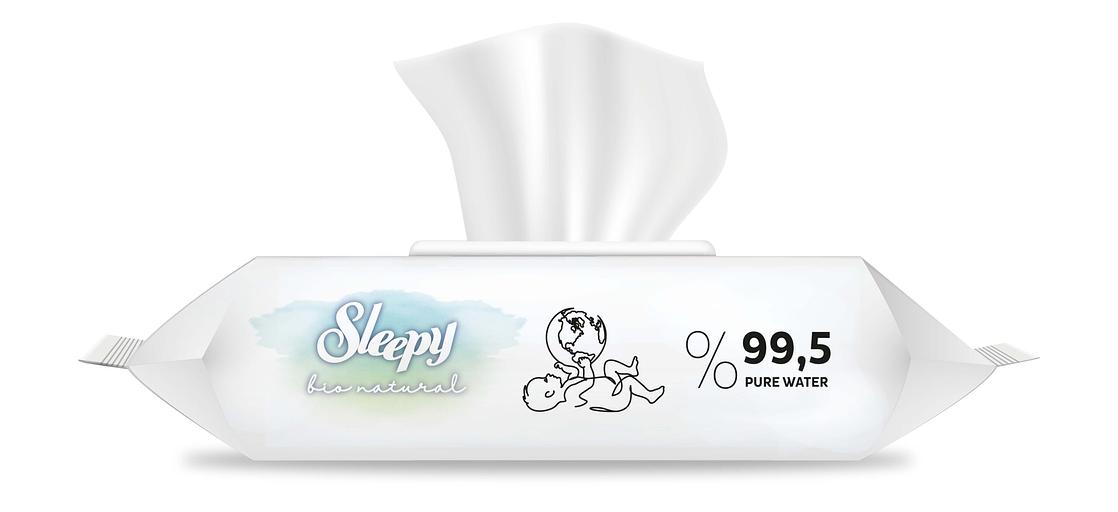 Гигиенические салфетки Sleepy bio 40 шт опт фото 2
