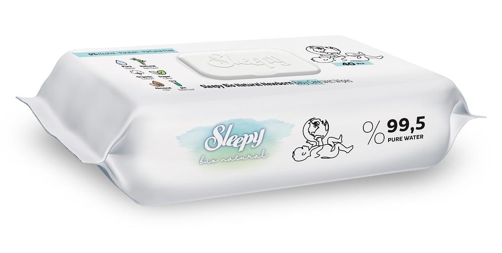 Гигиенические салфетки Sleepy bio 40 шт опт фото 3