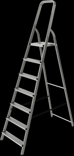 Стремянка стальная 7 ступеней фото 1