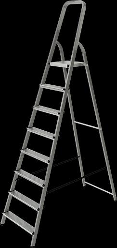 Стремянка стальная 8 ступеней фото 1