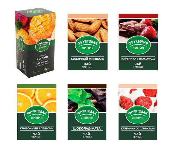 Чай чёрный ассорти с мороженого 25х1.5 г в конверте опт фото 2