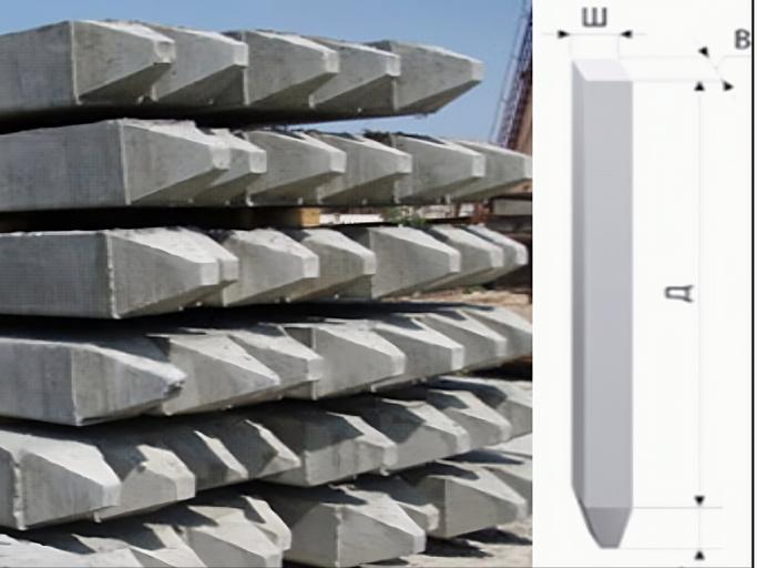 Железобетонные сваи С 30.30 опт фото 1