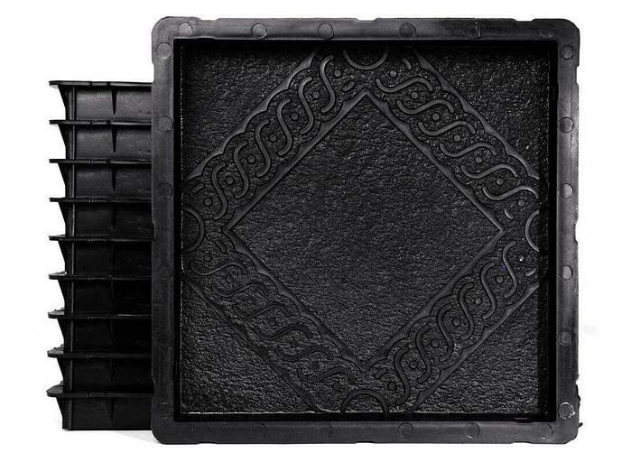 Формы тротуарной плитки клетка 30×30×3 см викинг опт фото 2