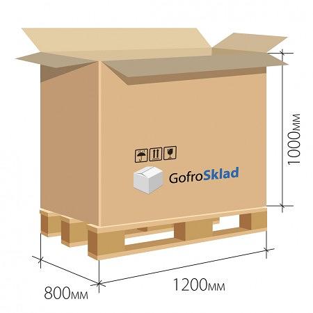 Паллетный гофрокороб 1200х800х1000 фото 1