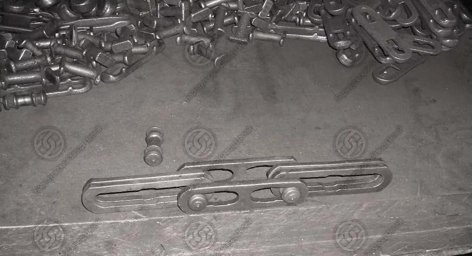 Цепь тяговая разборная Р1-80-290 с вращающимися валиками по ГОСТ 589-85 фото 2