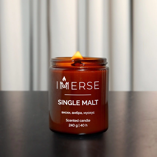 Ароматическая свеча Immerse «Single Malt» 240 мл ОПТ фото 2