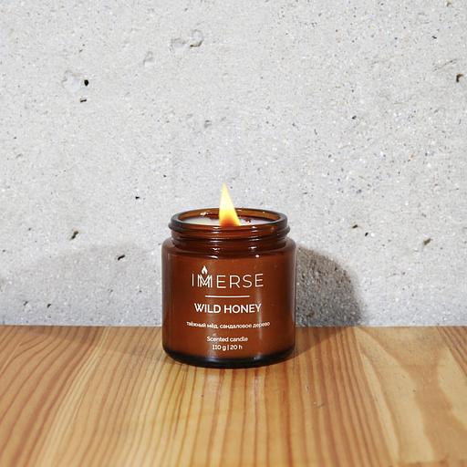 Ароматическая свеча Immerse «Wild Honey» 110 мл ОПТ фото 3