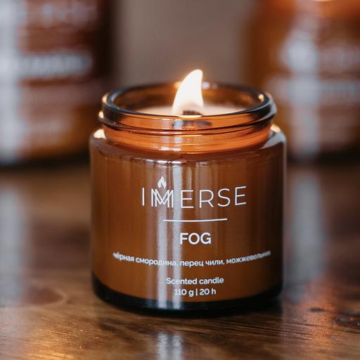 Ароматическая свеча Immerse «Fog» 110 мл ОПТ фото 5