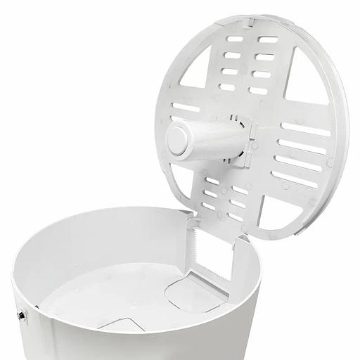 Диспенсер туалетной бумаги N1 «Бизнес» корпус белый, стекло прозрачное черное HOR-21113303 опт фото 2