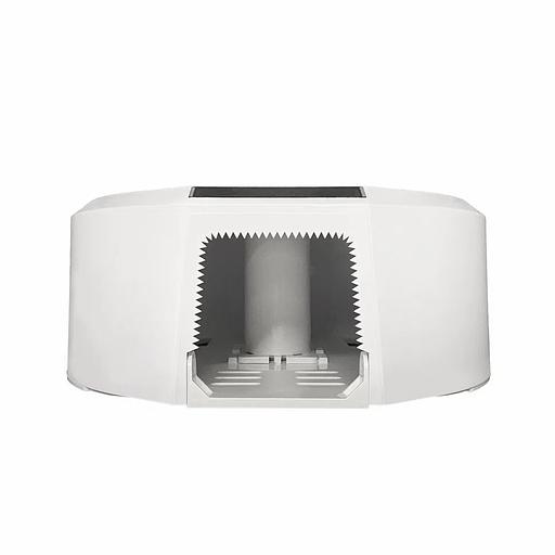 Диспенсер туалетной бумаги N1 «Бизнес» корпус белый, стекло прозрачное черное HOR-21113303 опт фото 5