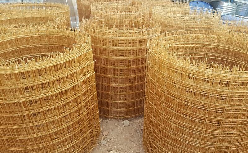 Сетка из стеклопластиковой арматуры КСП-50х50-2,5 1м х 2м фото 1