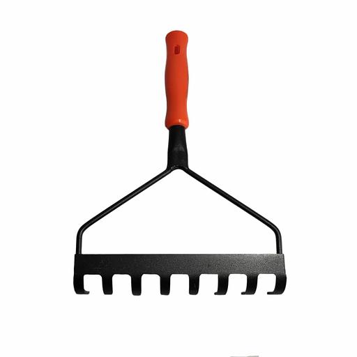 Грабли с пластмассовой ручкой, 8 зубцов фото 2