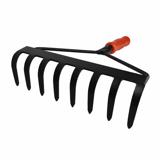 Грабли с пластмассовой ручкой, 8 зубцов фото 3