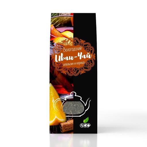 Иван-чай с апельсином и корицей в сувенирной упаковке 50 г ОПТ фото 1
