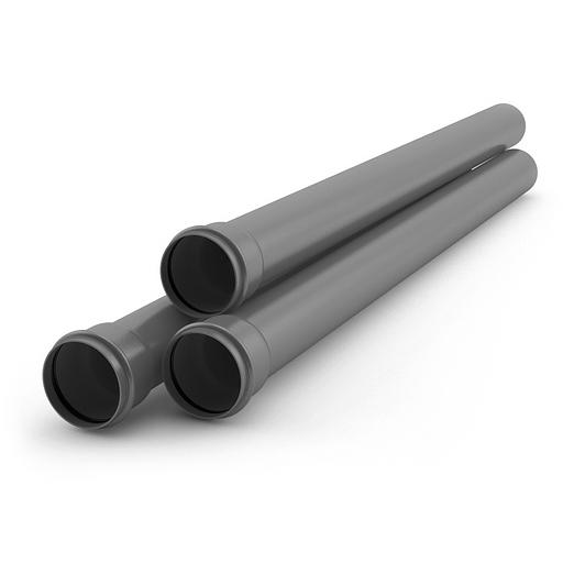 Труба серая ПП «Политэк Изи» 110х2,2х1000 мм фото 1